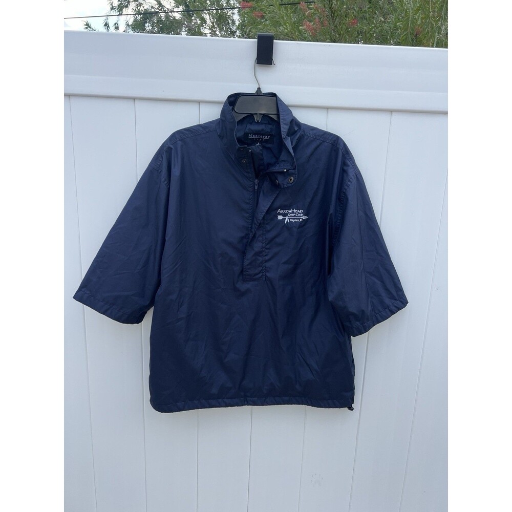 Monterey Club Men’s Small Golf Windbreaker Jacket Short Sleeve Arrowhead GC